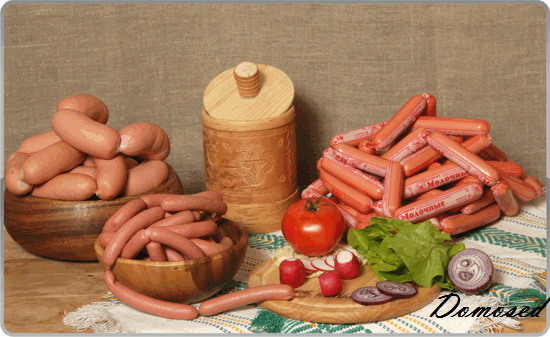 Сосиски, сардельки Сосиски, сардельки