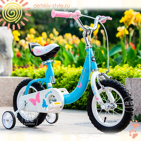 Велосипед Royal Baby "Butterfly Steel 12" (Роял Беби) велосипед royal baby butterfly steel 12, купить, цена, дешево, велосипед роял бэби 12 дюймов, отзывы, стоимость, заказ, заказать, бесплатная доставка, официальный дилер royal baby, доставка по россии, detskiy-style.ru