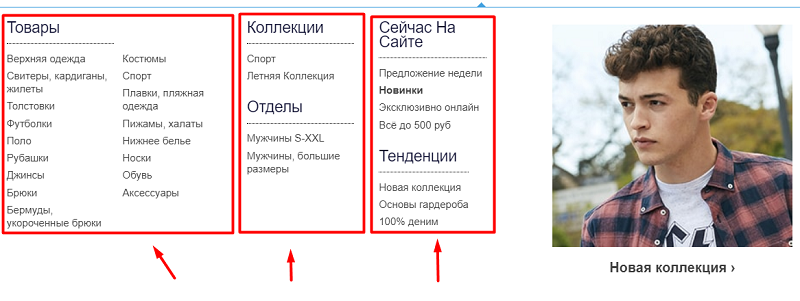 мужская одежда ассортимент