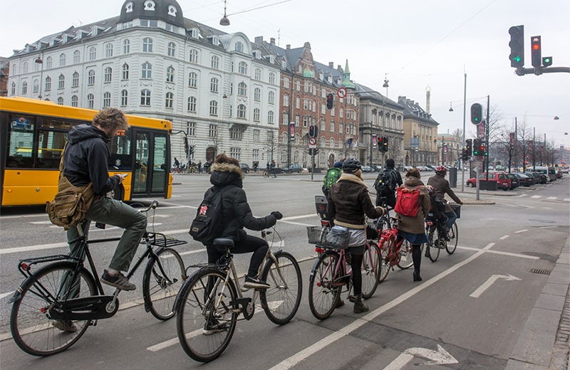 Велосипедні світлофори в Копенгагені