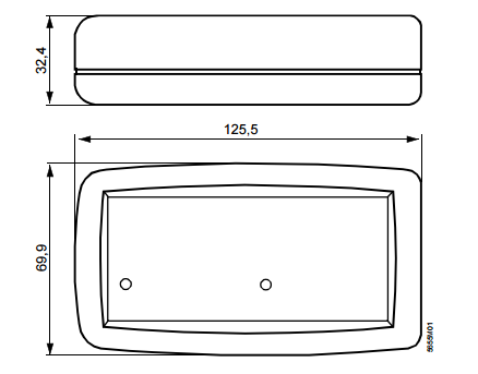 Размеры сервисного комплекта для KNX/LPB Siemens_OCI700.1