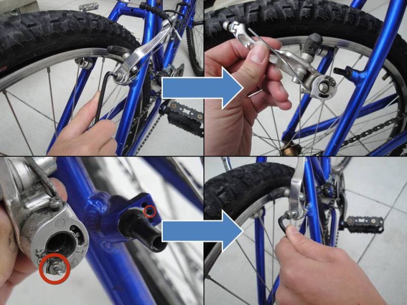 Как отрегулировать заднее колесо велосипеда