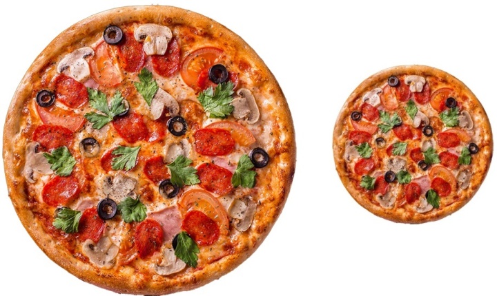 Размер пиццы имеет значение 