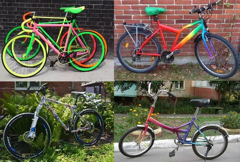 Нестандартна і оригінальна фарбування рам велосипедів