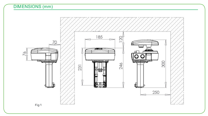 Размеры привода Schneider Electric MG900-SD-PCB