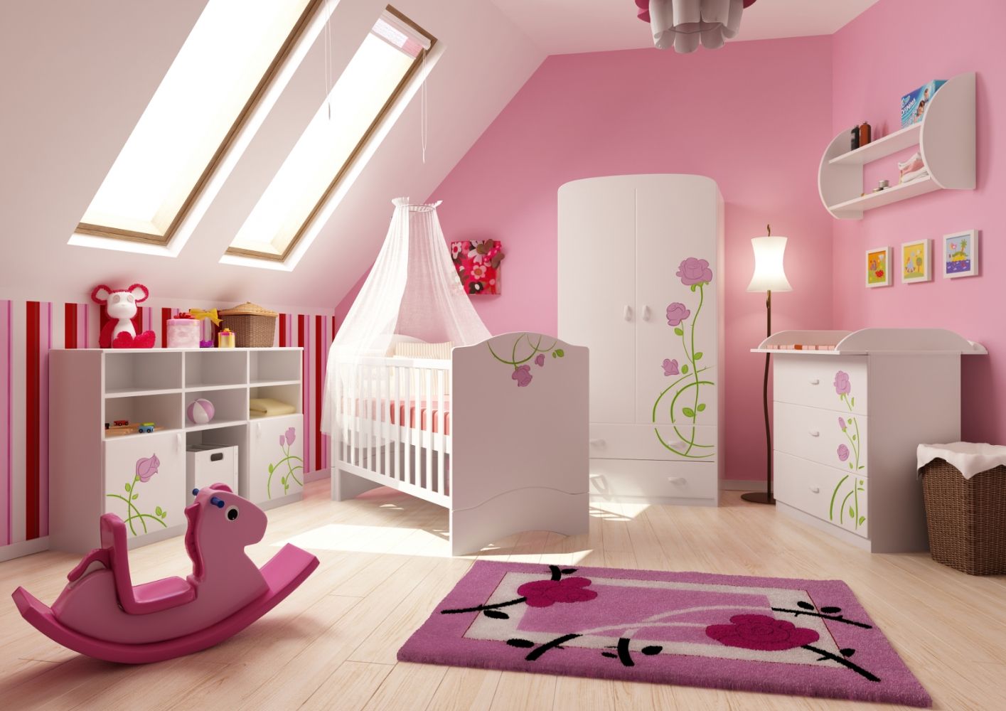 Мебель для детской комнаты для девочки 8 лет