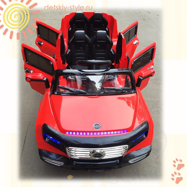 двухместный электромобиль river toys mers лимузин a555aa, купить, цена, стоимость, детский электромобиль а555аа двухместный, обзор, заказ, заказать, официальный дилер, четырехдверный, бесплатная доставка, отзывы, видео обзор 