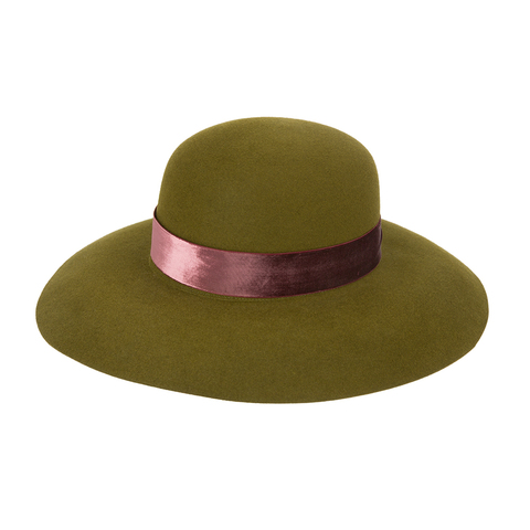 Шляпа темно-зеленого цвета