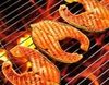Лосось на гриле с гарниром из кукурузы