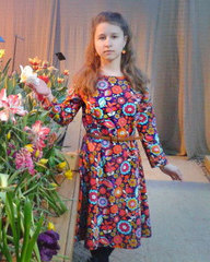 Платье из футера