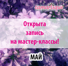 Открыта запись на мастер-классы в мае!