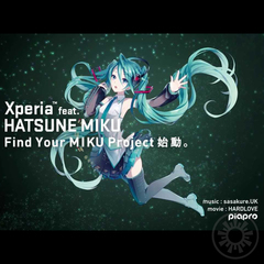 Фирменный оригинальный контент, используемый в модели Sony Docomo SO-04E Xperia Hatsune Miku