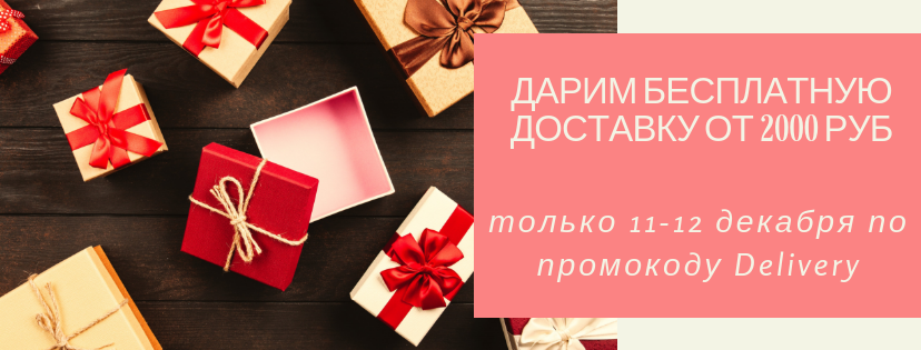 Дарим бесплатную доставку от 2000 руб