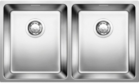 Кухонная мойка Blanco ANDANO 340/340-U, без клапана-автомата, нержавеющая сталь