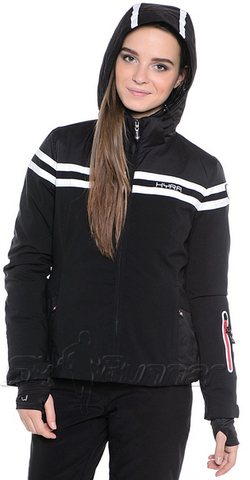 Горнолыжная куртка Hyra Black-White HLG3385 женская Распродажа