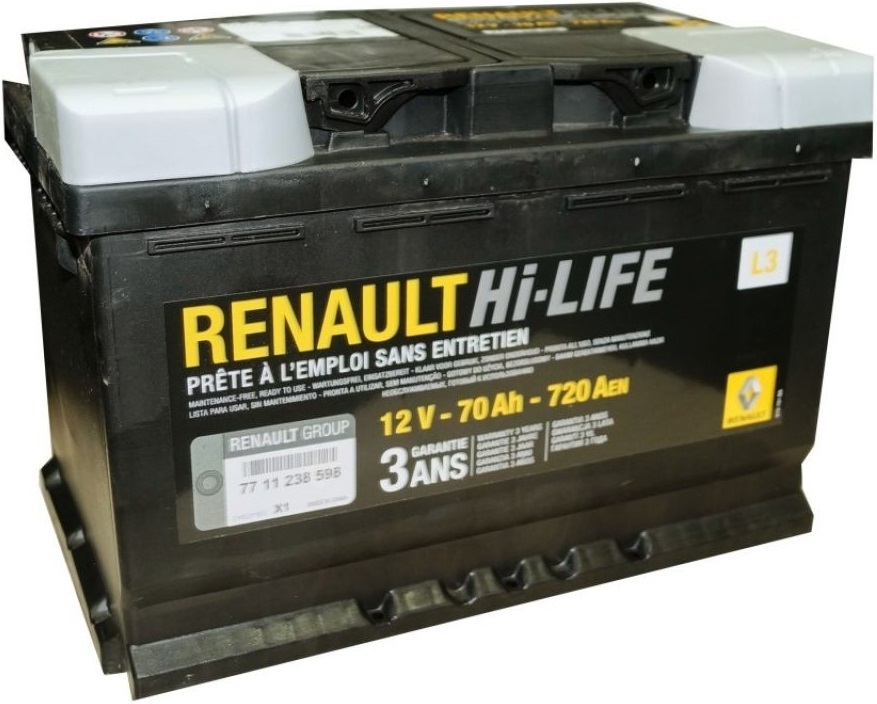 7711238598 renault аккумулятор