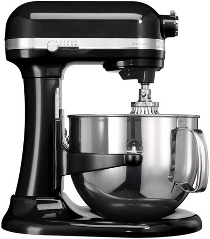 Планетарный миксер KitchenAid ARTISAN 6,9 л, Чёрный, 5KSM7580PSEOB