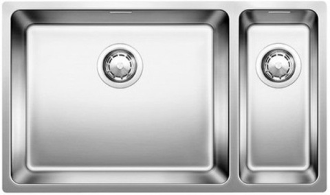 Кухонная мойка Blanco ANDANO 500/180-U, левая, без клапана-автомата, нержавеющая сталь