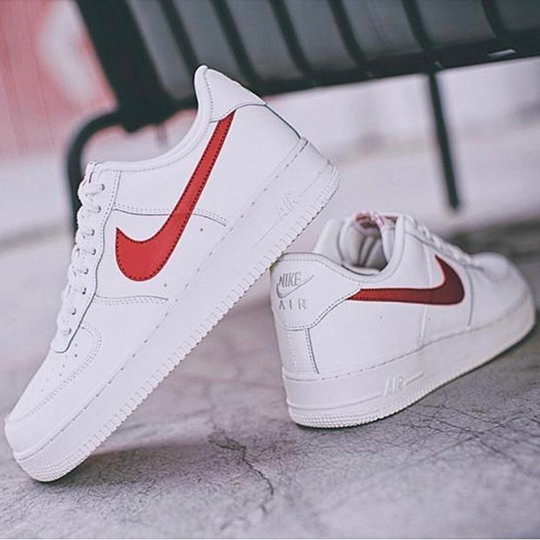 airforce 1 red swoosh