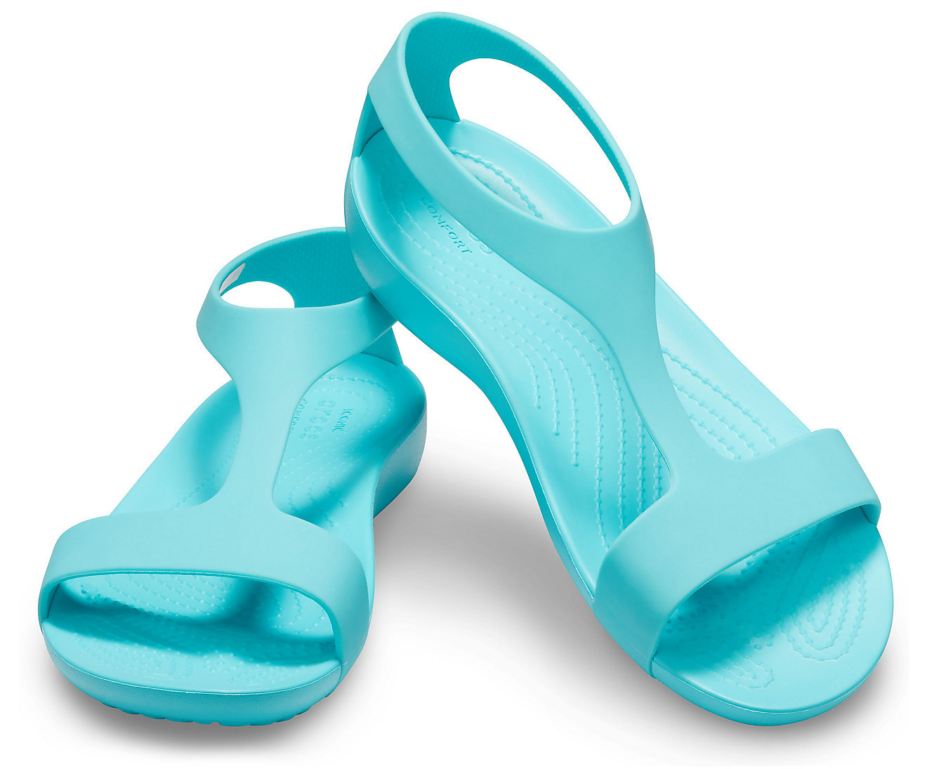 pool colored crocs