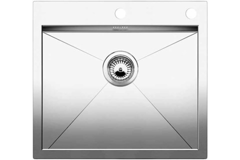 Кухонная мойка Blanco ZEROX 550-IF/А, клапан-автомат, нержавеющая сталь
