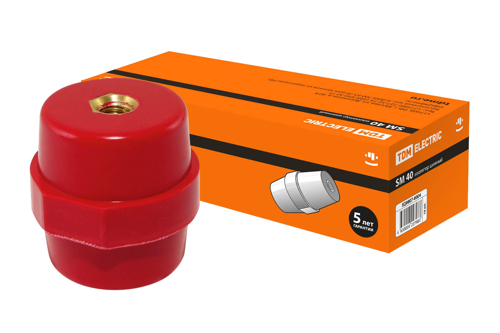 Изолятор SM40 силовой Н40хD40хМ8мм TDM, Шинные SM, online, заказать