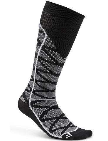 Компрессионные высокие носки Craft Pattern Black Print Compression