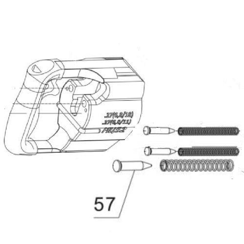 Стержень пружины ствола для монтажного пистолета ПЦ-84,GFT5 (57)