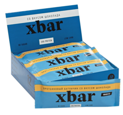 Протеиновый батончик «Xbar» со вкусом шоколада Vasco nutrition 60 гр