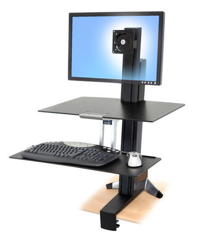 Крепление для монитора Ergotron WorkFit-S, Single HD Monitor with Worksurface+ (33-351-200)