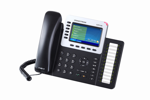 Grandstream GXP2160 - IP телефон. 6 SIP аккаунтов, 6 линий, цветной LCD, PoE, 24 BLF, Gigabit  Ethernet, USB, Bluetooth