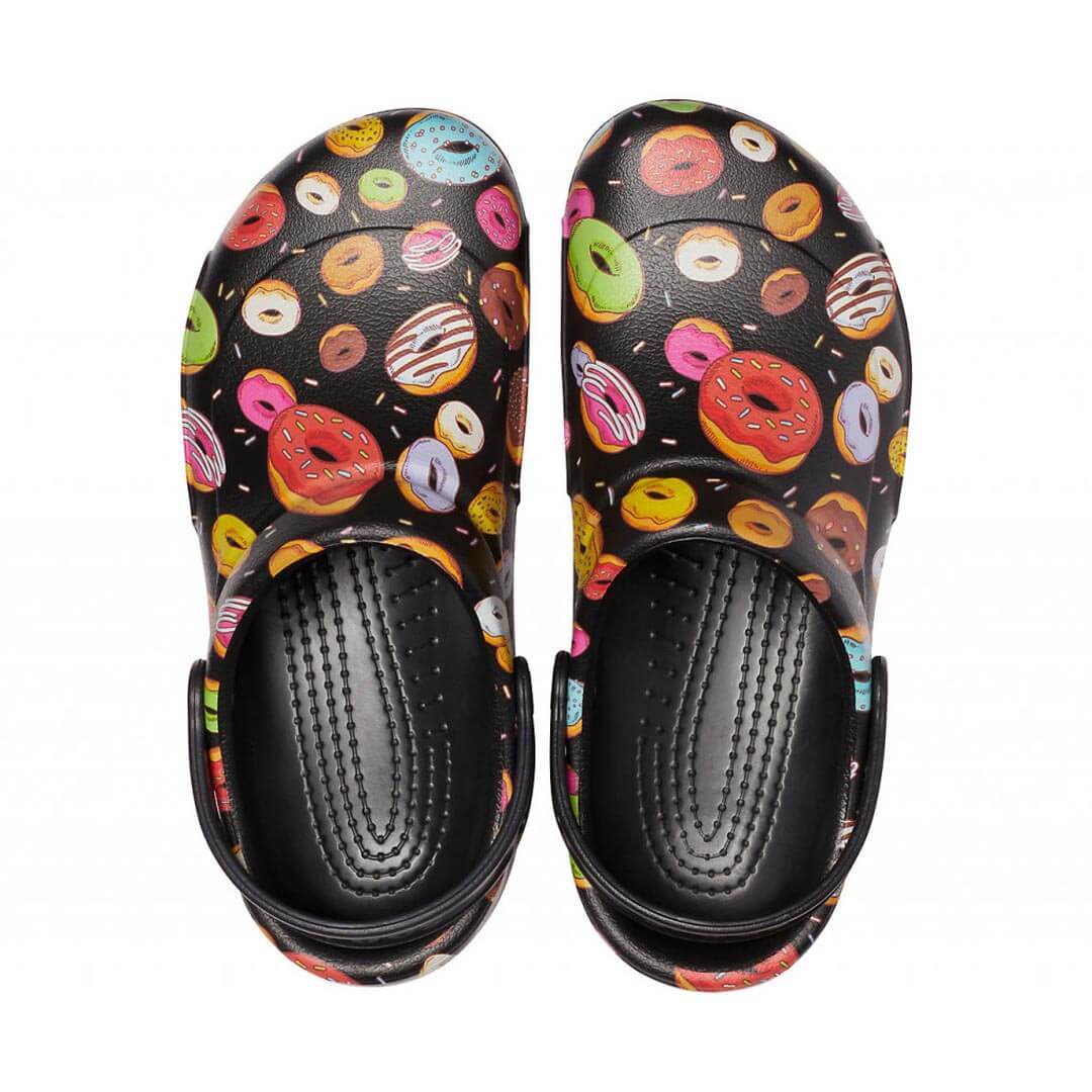 graphic clog crocs