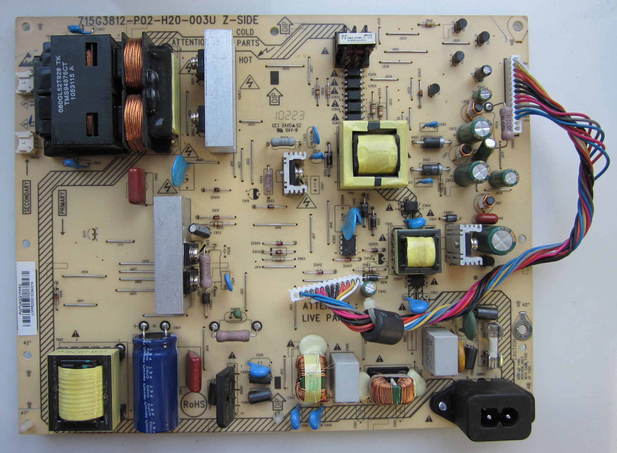 Питание телевизора. 715g3812-p02-h20-003u. 715g3812-p02-h20-003. Инвертор 715g3812-p02-h20-003u. 42pfl3605 блок питания.