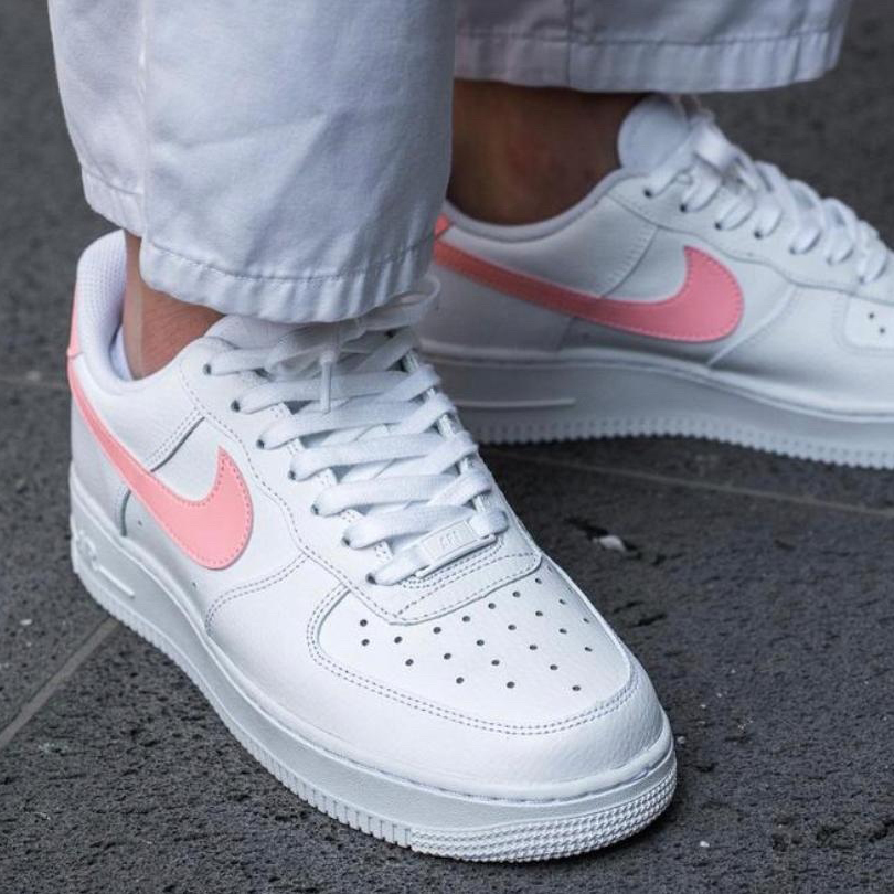 nike air force 1 swoosh rosa