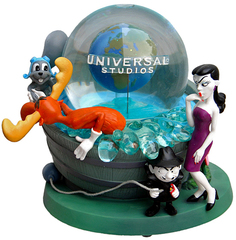 Rocky & Bullwinkle Snowglobe