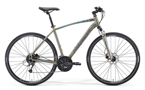 Merida Crossway 300 (2015)серый с голубым