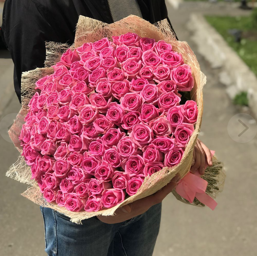 101 роза 60 см купить москва