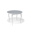 Стол KENNER 1000C, кухонный, стекло, раздвижной, серый/белый