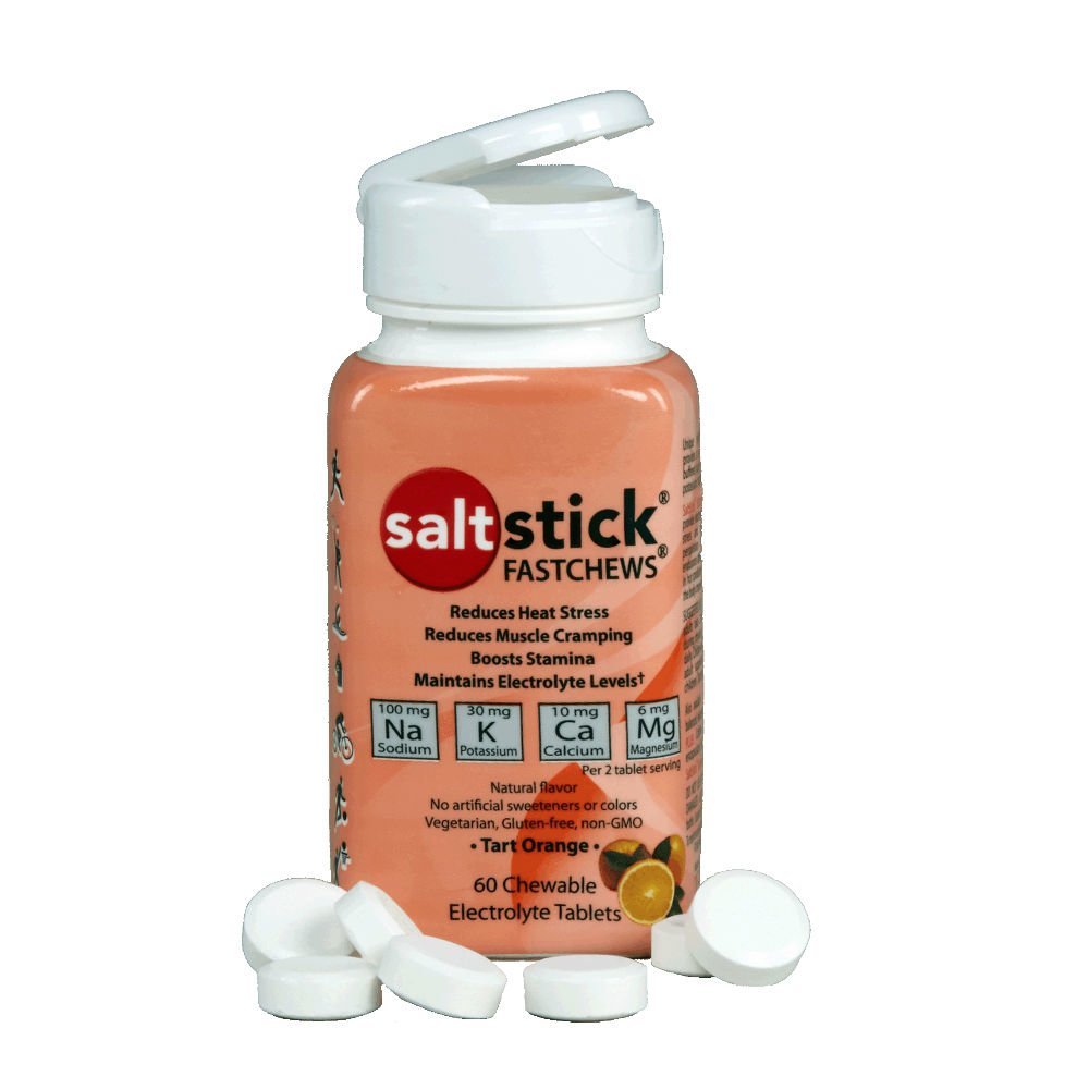 SaltStick Fastchews Жевательные солевые таблетки, Апельсин (60 шт ...