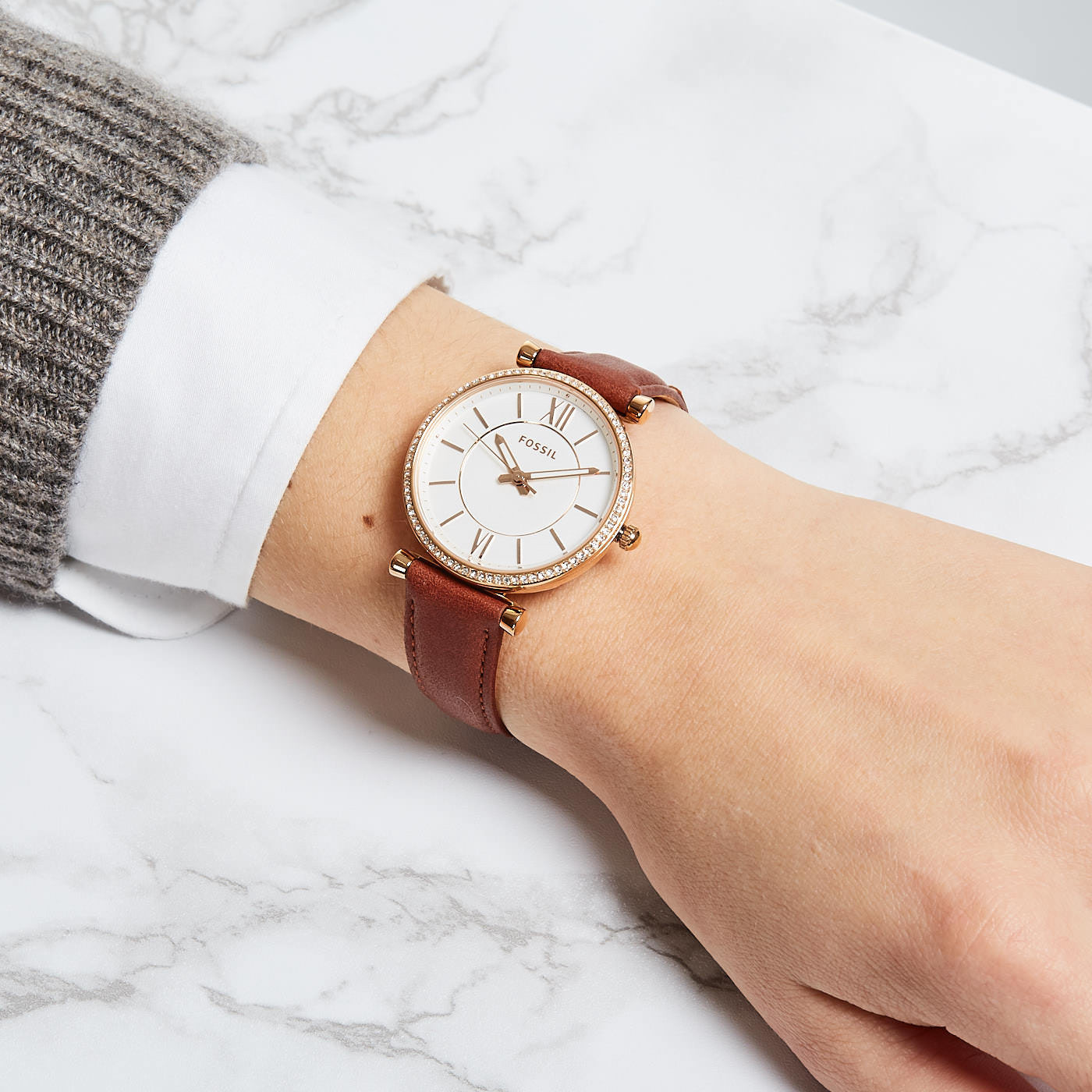 fossil watch iced out