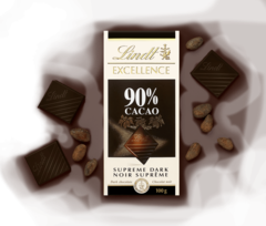 Lindt Excellence Dark Supreme Noir 90% Cocoa, 100g
