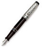 Перьевая ручка Aurora Optima Riflessi черный колпачок 925 пр перо 18кт F (AU-G11/CNF) aurora ручка перьевая au d13 rnf