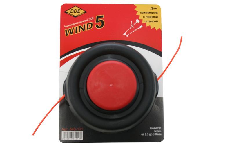 Головка триммерная серия WIND DDE Wind 5 аналог HUS T35 (М10х1,25 мм левая,+адаптор М10х1,0 мм левая)