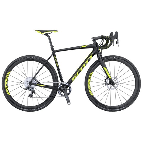Scott Addict CX 10 Disc (2016) черный с зеленым