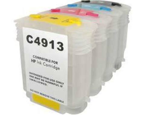 Картриджи заправляемые HP DesignJet 500/800. 4x69 ml – купить по низкой цене в Инк-Маркет.ру с доставкой