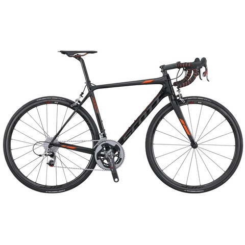 Scott Addict SL (2016) черный с серым