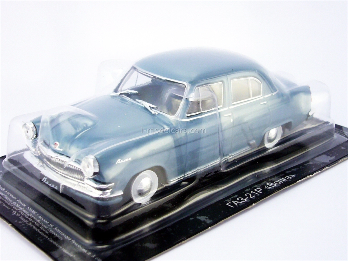 Gaz 21 Volga Gray Blue 1 43 Deagostini Auto Legends Ussr