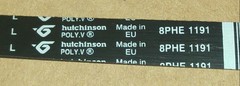 Ремень 1191 H8 (1116mm) для стиральных машин Ariston, Indesit и др. Ремень 1191 H8 (1116mm) для стиральных машин Ariston, Indesit и др.