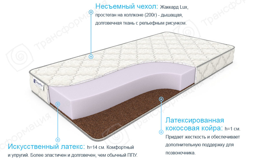 Матрас dreamline slim roll hard