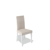 Деревянный стул KENNER 101М, с мягким сиденьем и спинкой, цвет белый - бежевый